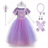 Robe de Princesse Sofia Fille Carnaval Déguisements Costume de Raiponce Enfants Halloween Cosplay Noël Robe de Soirée Cérémon