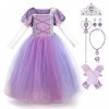 Robe de Princesse Sofia Fille Carnaval Déguisements Costume de Raiponce Enfants Halloween Cosplay Noël Robe de Soirée Cérémon