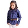 CoolChange Tunique pour enfant pour costume de chevalier ou de pirate | Chemise médiévale pour enfant avec lacets | Ceinture 