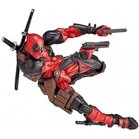 HeRfst Figurine daction Yamaguchi Deadpool série No.001 Deadpool, 6 pouces amovible et remplaçable modèle
