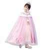 Qingzhuan Cape de princesse à capuchon, cape pour fille, cape épaisse de princesse, vêtements de déguisement pour Halloween N