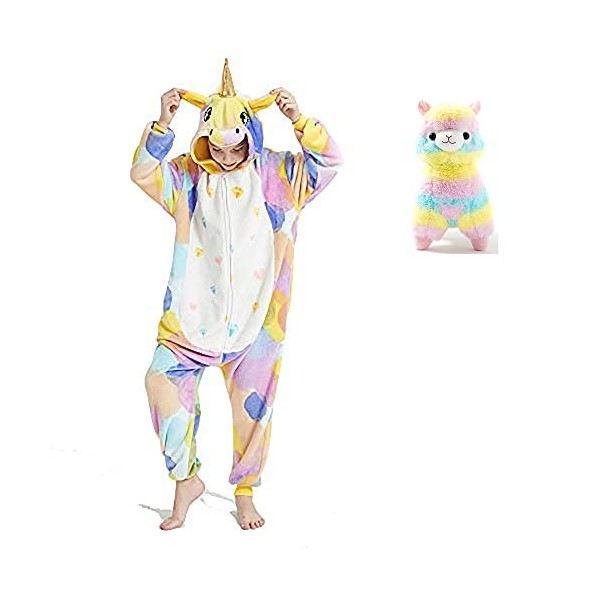 Enfants Licorne Onesie Pyjamas Flanelle One Piece Costume Filles Cadeau Cosplay Halloween Outfit Homewear