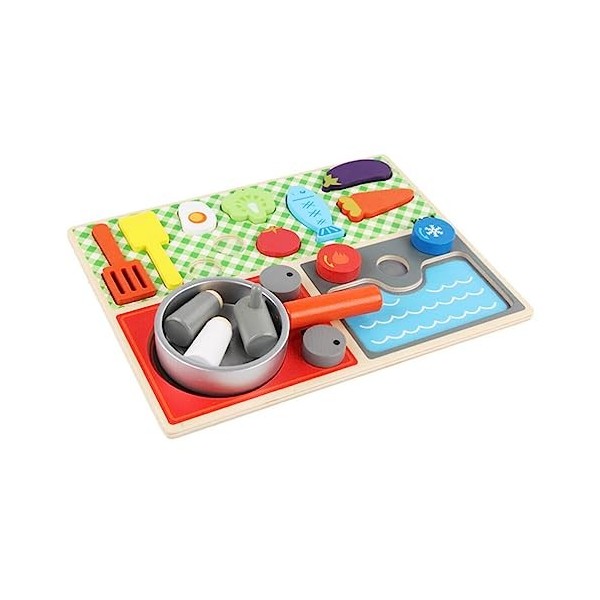 Toyvian 1 Ensemble De Jouets Éducatifs pour Enfants Mini Jouets Éducatifs Ensemble De Déjeuner Ensemble De Jeu De Nourriture 