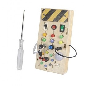 Harilla Lumières Interrupteur Occupé Conseil Montessori Jouets Motricité Fine Jouet Éducatif Jeu Intérieur Panneau de Command