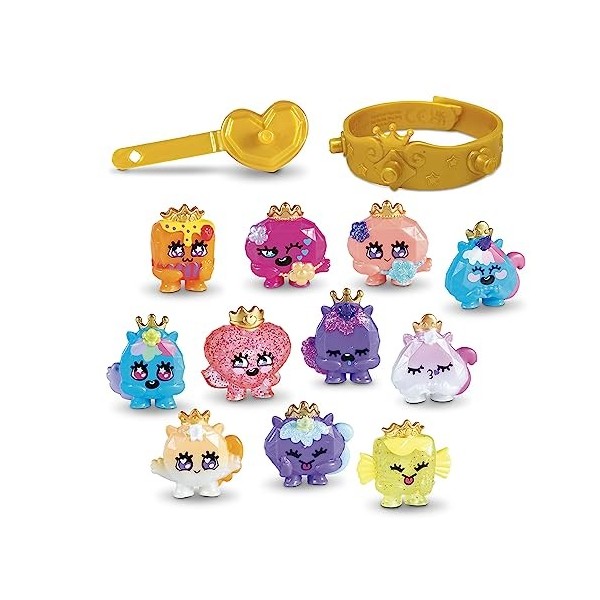 Bandai TH00004 Royals Lot de 12 Pierres précieuses à Collectionner, 1 Bracelet et 1 Pince à Cheveux pour Filles