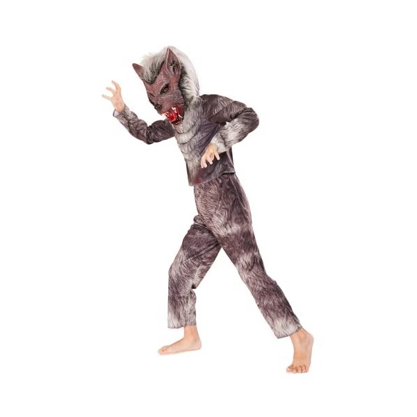 EraSpooky Loup-garou Cosplay Costume pour Enfants Sauvages Costume Halloween Party Carnaval Mardi Gras