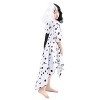 MYYBX Déguisement Cruella d Enfer Enfants Femmes, Déguisement Cruella Adulte pour Halloween et Carnaval Fête Danniversaire C