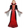 Blu Ninfee Costume de vampire dHalloween pour enfant fille - Costume gothique de vampire avec collier - Costume dHalloween 