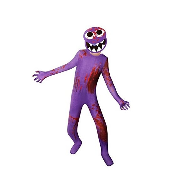 Suyaluoi Rainbow Friends Costume pour enfant - Jeu amusant de dessin animé - Monster Horreur - Cosplay - Costume dHalloween 