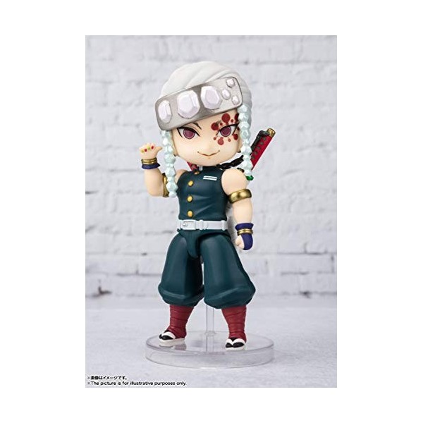 Demon Slayer: Kimetsu no Yaiba Bandai Tamashii Nations Figuarts Mini Action Figure Uzui Tengen 10 cm Taille Unique