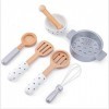 Pppby Jouet Enfant 2 Ans Cuisine Et Pâtisserie en Bois Accessoires De Cuisine pour Enfant Couverts Et Ustensiles De Cuisine G