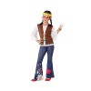 Atosa-60097 Costume-Déguisement Hippie 3-4, Fille, 60097, Multicolore, De De 3 à 4 ans