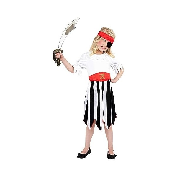 Pirate Girl Costume, Black & White