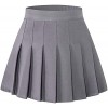 SANGTREE Mini jupe patineuse plissée pour femme avec bande élastique confortable, taille S à US 4XL, Rose/plaid, Taille XL