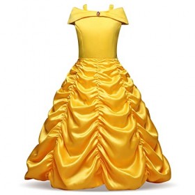 M MUNCASO Belle Robes pour fille - Costume de princesse à épaules dénudées - Déguisement pour Halloween, Noël, cosplay, fête 