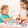 Pet Vet Toys Kit de médecin pour Enfant - Nourrir et toiletter Les Animaux de Compagnie Ensemble de Jeu avec Sac,Faire Sembla