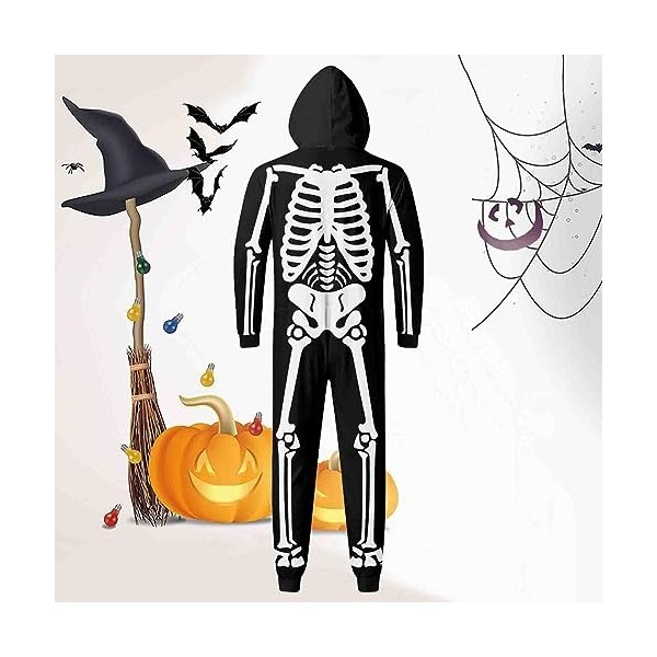 Fulidngzg Costume dHalloween pour enfant garçon et homme - Body pour femme - Costume dHalloween - Fermeture éclair - Famill