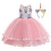 B&M Costumes de princesse pour filles – Déguisement de princesse licorne – Déguisement licorne arc-en-ciel pour fille pour to