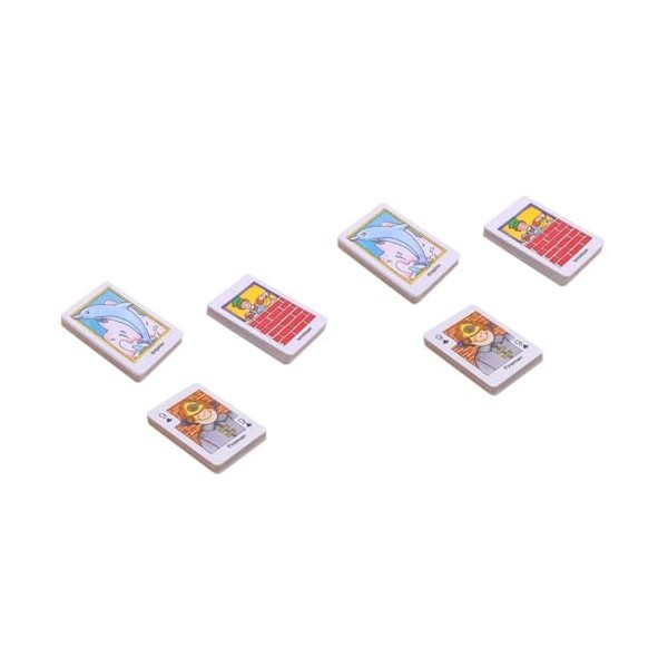 SAFIGLE 6 Boîtes Cartes De Jeu Fête Jouet dapprentissage Précoce en Plastique Enfants Playset Cartes À Jouer pour Enfants Jo