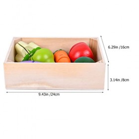 ibasenice Jouets Déveil 1 Ensemble de Fruits de Coupe Légumes Ensembles de Jouets Kid Kid Prétendent La Nourriture Coup de C