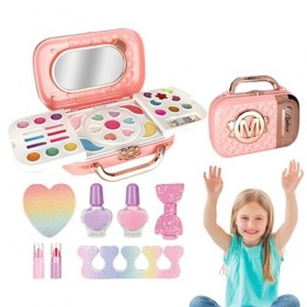 Tytlyworth Ensemble de Maquillage pour Petites Filles,Ensembles cosmétiques de Maquillage pour | Doux Princesse Semblant Joue