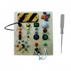 MagiDeal Panneau sensoriel en bois avec interrupteur à bouton, panneau LED pour enfants, filles et garçons, cadeau dannivers