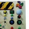 MagiDeal Panneau sensoriel en bois avec interrupteur à bouton, panneau LED pour enfants, filles et garçons, cadeau dannivers