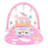 Tapis de Jeu pour bébé, Tapis de Jeu de Gymnastique pour bébé Détachable et Sûr pour le Temps sur le Ventre Rose 