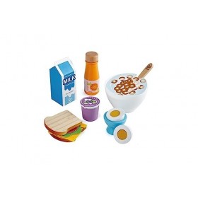 Hape- Set pour délicieux Petit-déjeuner, E3172, Coloré