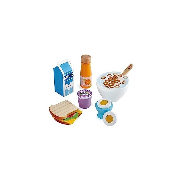 Hape- Set pour délicieux Petit-déjeuner, E3172, Coloré