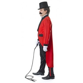Bristol Novelty- Costume de Cirque Ringmaster | Adulte | Multicolore AC163 Déguisement Rouge, Red, 44-inch