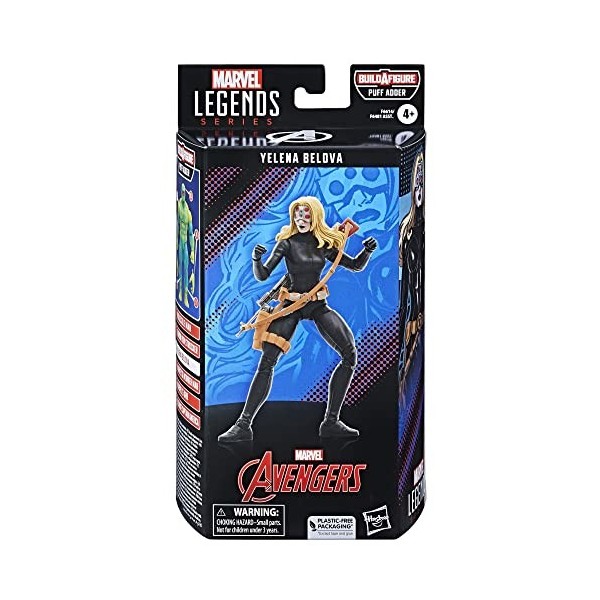 Marvel Hasbro Legends Series: Yelena Belova Black Widow des Bandes dessinées Classiques, Figurine articulée de 15 cm