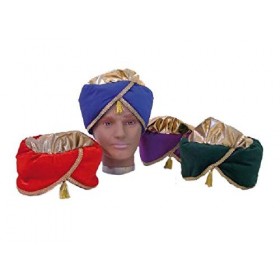 Festartikel Müller Kultfaktor GmbH Turban oriental Violet/doré Taille unique