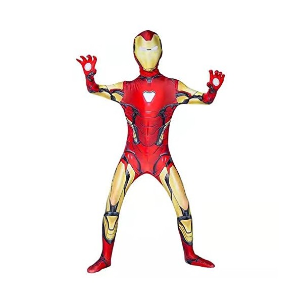 LQ-LIMAO Costume de super-héros Iron Man pour enfants et adultes - Costume de cosplay Avengers - Costume de fan de film - Jus