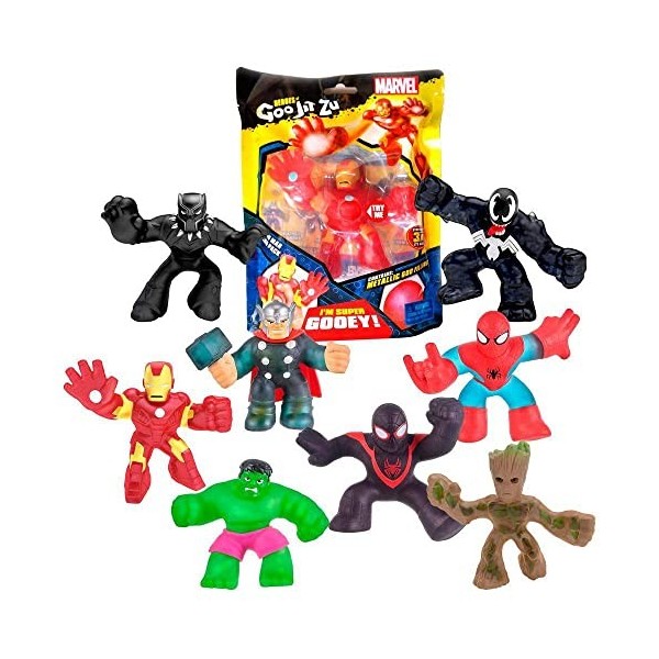 Grandi Giochi - Héros Marvel Goo JIT Zu Nouvelle Série - Modèles Assortis 13 cm, 1 unité