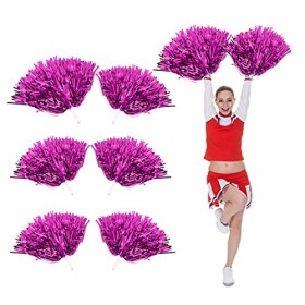 Pom En Plastique Cheer Pour Ball Déguisements Nuit Cheer Party Costume Sports Dance[Rose]