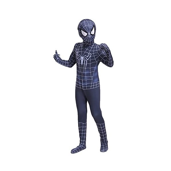 LQ-LIMAO Costume Venom Spider Man Symbiote pour enfants et adultes - Fête danniversaire - Jeu de rôle - Vêtements siamois po