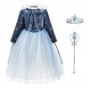 Discoball - Robe de princesse pour filles - Robe de princesse Elsa - Robe de princesse Anna pour les filles - Robe de princes