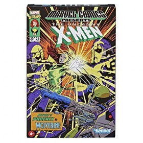 Lot de 2 Figurines Phoenix and Wolverine Retro Marvel Legends 9 cm