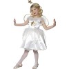 Smiffys Costume fée des étoiles, Blanc/Doré, avec robe, bandeau et ailes - Taille enfant M/7-9