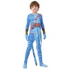 Pmkvgdy Avatar 2 Way of Water Movie Costumes pour enfants, Halloween garçons/filles Cosplay Onesies, Blue Planet Superhero Sh