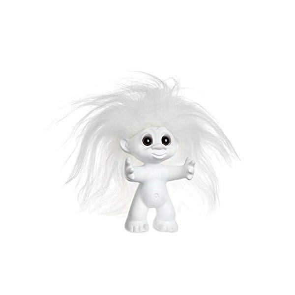 Figurine Mat White / White 9 cm de Goodluck Trolls