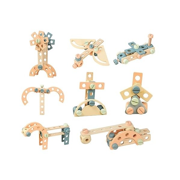 wecmkah Motricité Fine Assortie pour Les Tout-Petits Garçons Et Filles Jouets Démontage Jeu Construction Jouet Éducatif pour 