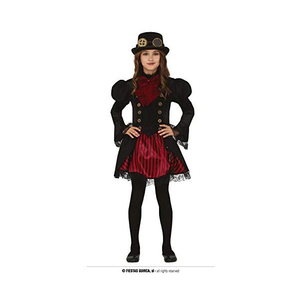 Fiestas Guirca Déguisement Costume Gothique Halloween Enfant Fille 7-9 ans