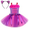 OBEEII Enfant Fille Déguisement de Reine de Coeur Alice au Pays des Merveilles Halloween Costume pour Cosplay Carnaval Fête 