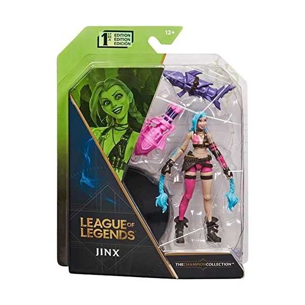 League Of Legends Yasou et Jinx 10,2 cm Lot de 2 figurines de collection Détails et accessoires de qualité supérieure avec 