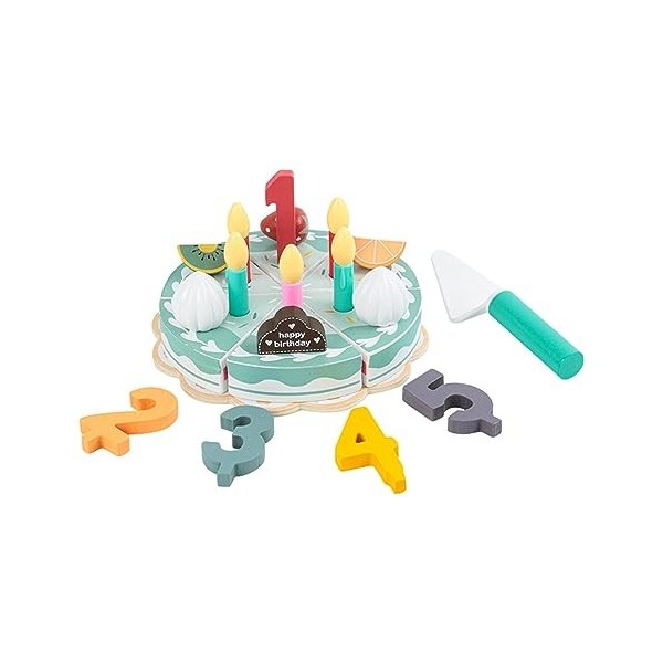 MagiDeal Jouet de Coupe de gâteau danniversaire, Jeu de Simulation de Bricolage, Cadeau pour Enfants, Jouet éducatif précoce