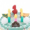 MagiDeal Jouet de Coupe de gâteau danniversaire, Jeu de Simulation de Bricolage, Cadeau pour Enfants, Jouet éducatif précoce