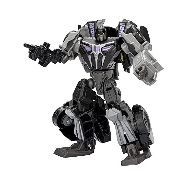 Transformers Generations Studio Series, Figurine 02 Gamer Edition Barricade Classe Deluxe de 11 cm, Transformers: War for Cyb