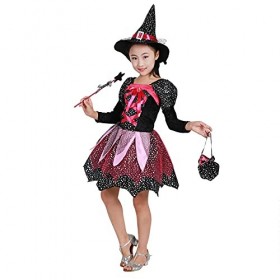 Deguisement Halloween Fille Costume Halloween Enfant DéGuisement dhalloween Mignon De SorcièRe Conte De FéE Ensemble Deluxe 